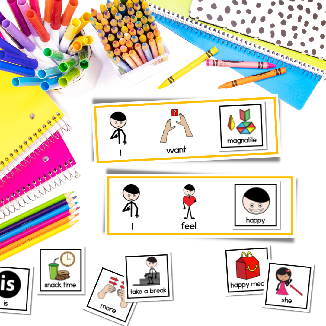 Picture Icons and Visual Sentence Strips for Children with Autism